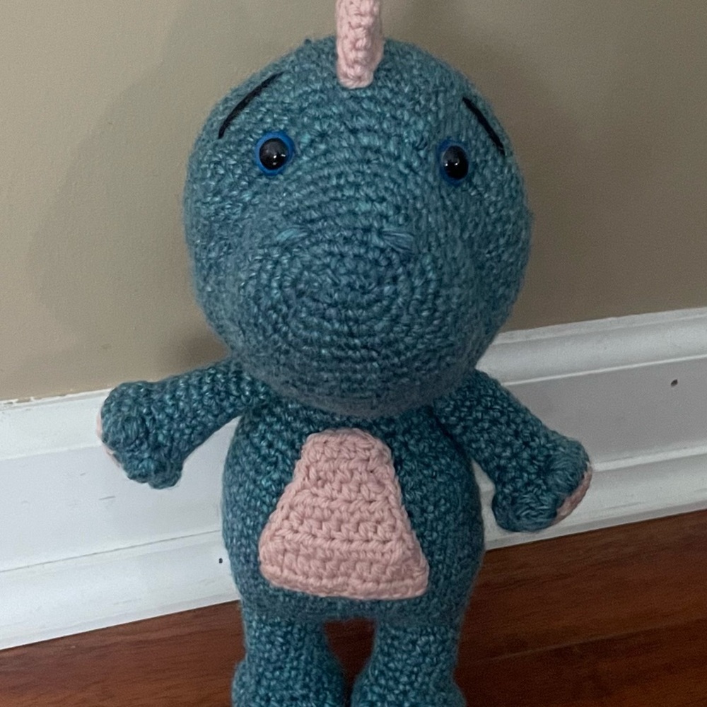 Crocheted Dinosaur Plush